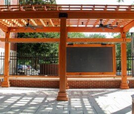 The outdoor classroom near the children's areas of FLPL